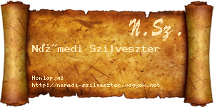 Némedi Szilveszter névjegykártya